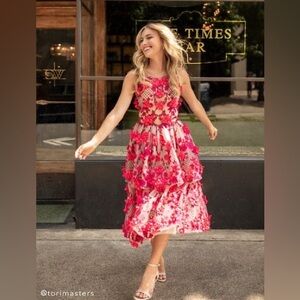 Stunning Marchesa Notte Adrie Dress in Cece red!